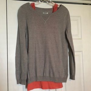 Old Navy 3Top Combo-Gray&pink Long sleeve+tee+tank